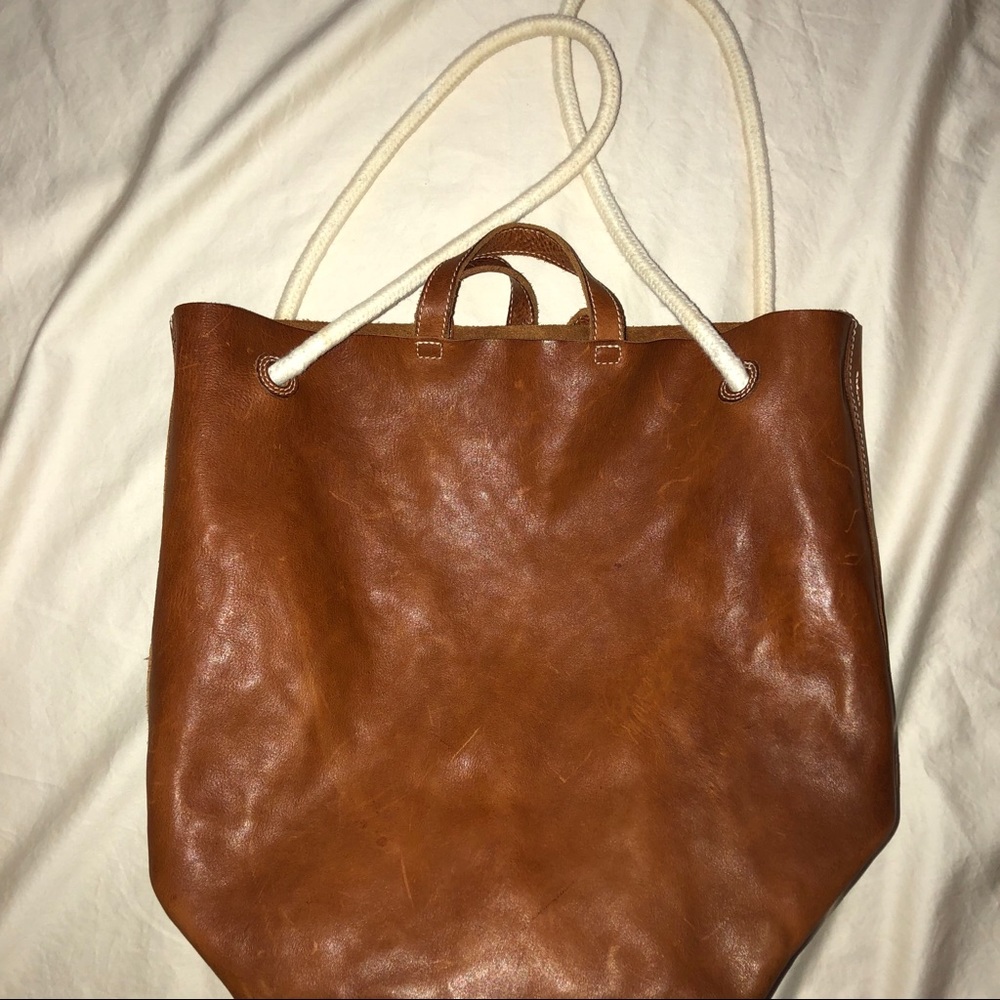 Madewell Brown Tote Leather Bag